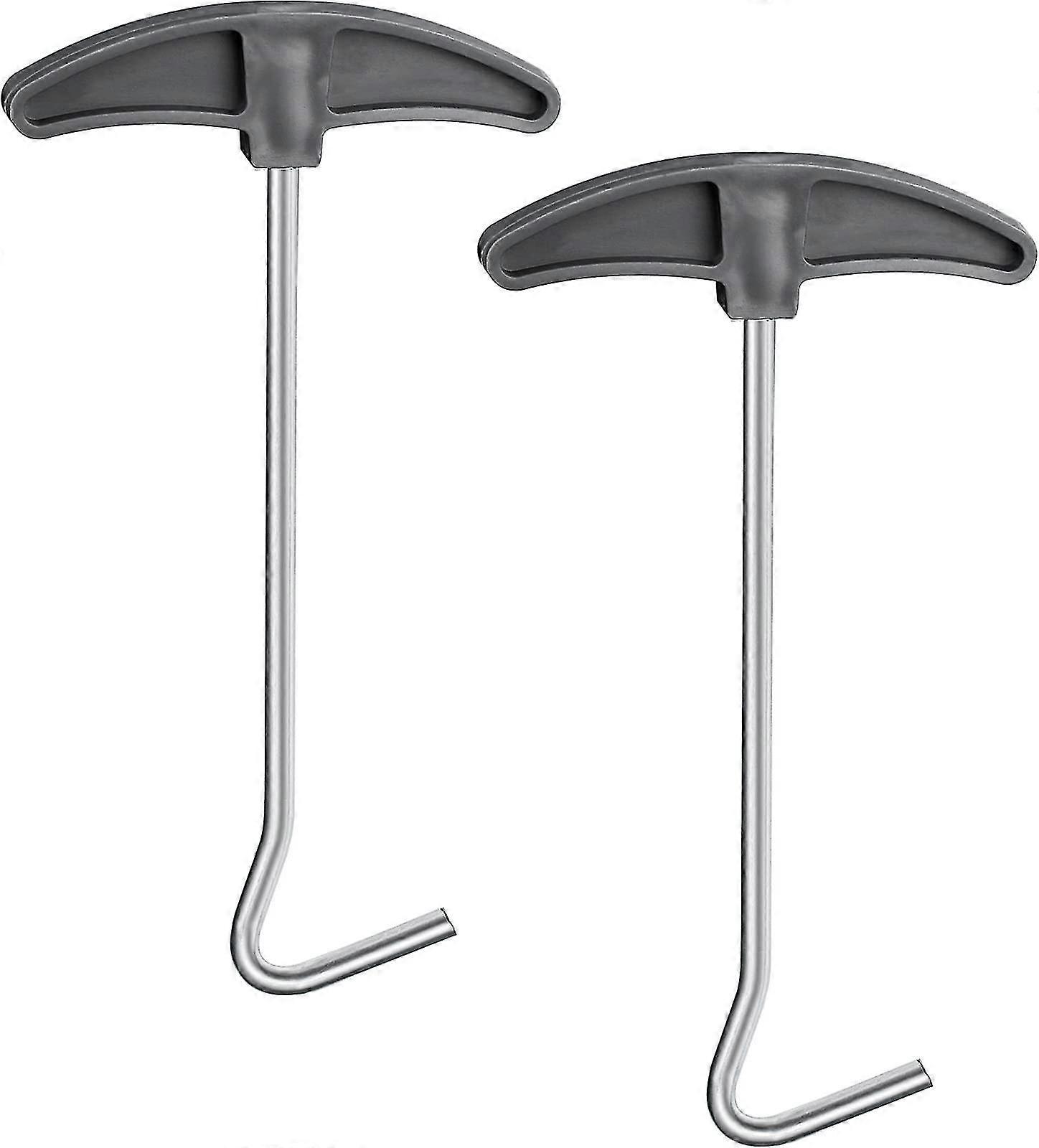 2pcs Peg Puller Tent Peg Pullers Ground Hook Peg Puller Peg Hook Puller For Easy Removing Pegs