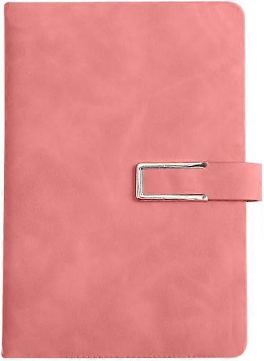 Pink-Notebook Diary, Cuir A5 Horizontal Notebook College carnets à couverture rigide pour hommes et femmes