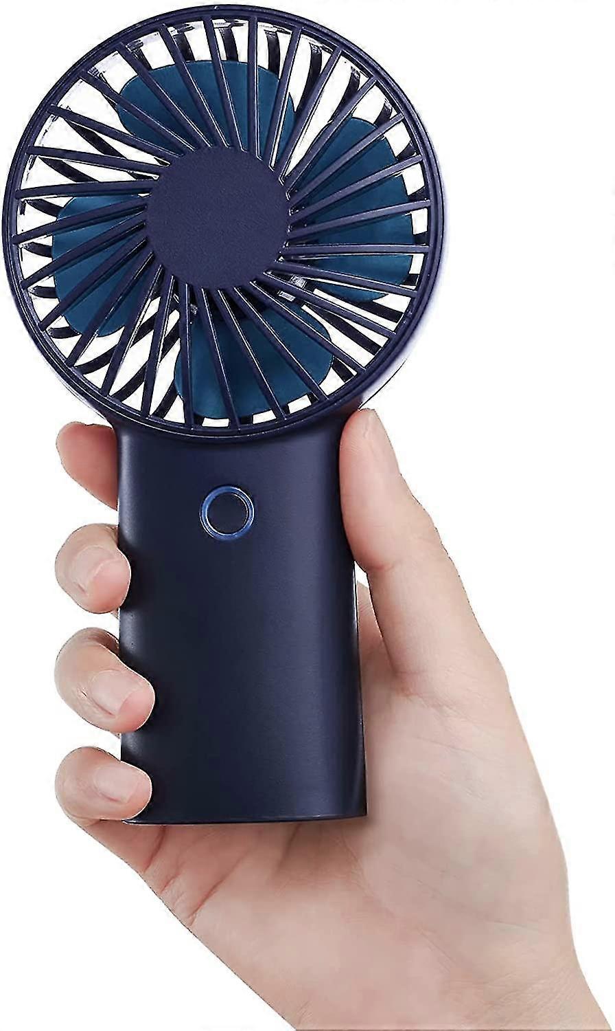 Handheld Fan, 4000mah Portable Fan, Mini Hand Fan, Usb Rechargeable Small Personal Fan [5-20h Working Time] Battery Operated Hand Fan With 3 Speeds Fo