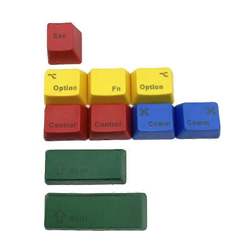 10 Keys PBT CMYK Dye Subbed Keycap OEM Profile SHIFT ESC CTRL Keycaps