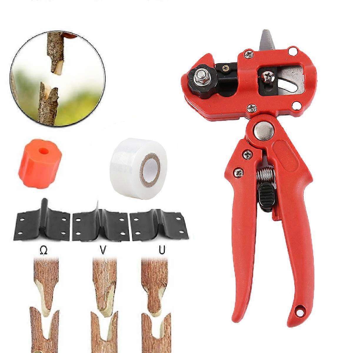 Garden Grafting Pruner Grafting Set Kit Farming Fruit Tree Pruning Shears Scissor Vaccination Cutting Machine Grafting Tools