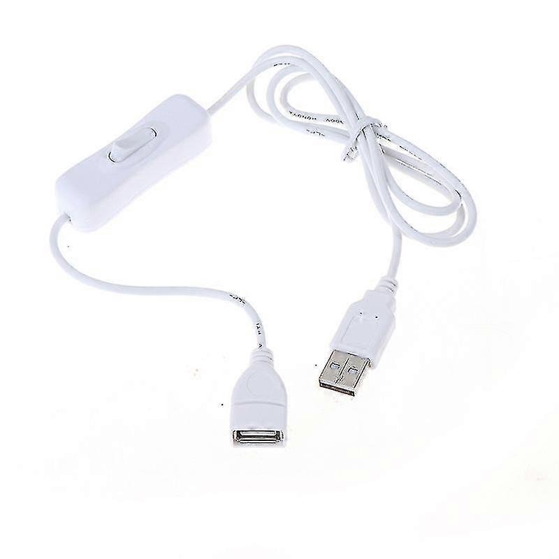 1pc 1m Usb Cable With Switch On/off Cable Extension Toggle For Usb Lamp Usb Fan
