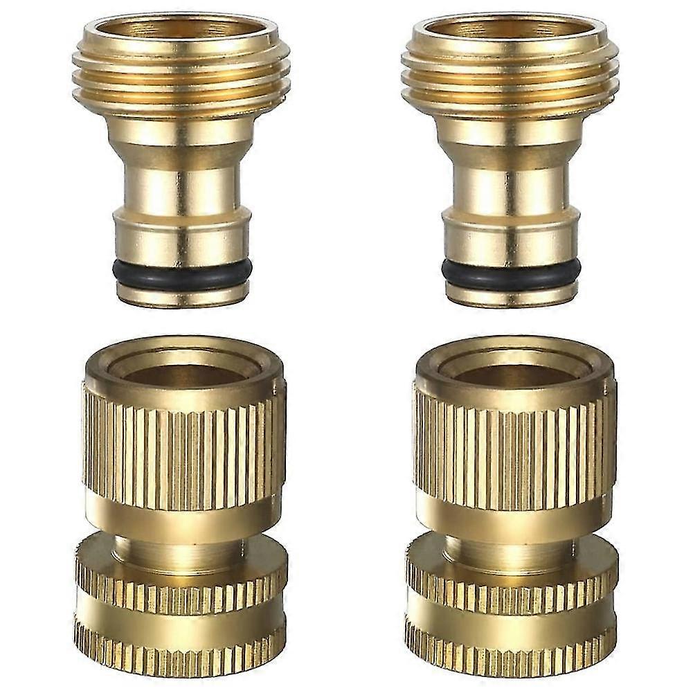 Garden Hose Quick Connect - Connect Garden Hose Fittings, Water Hose Quick Connect, 34 Inch Male A