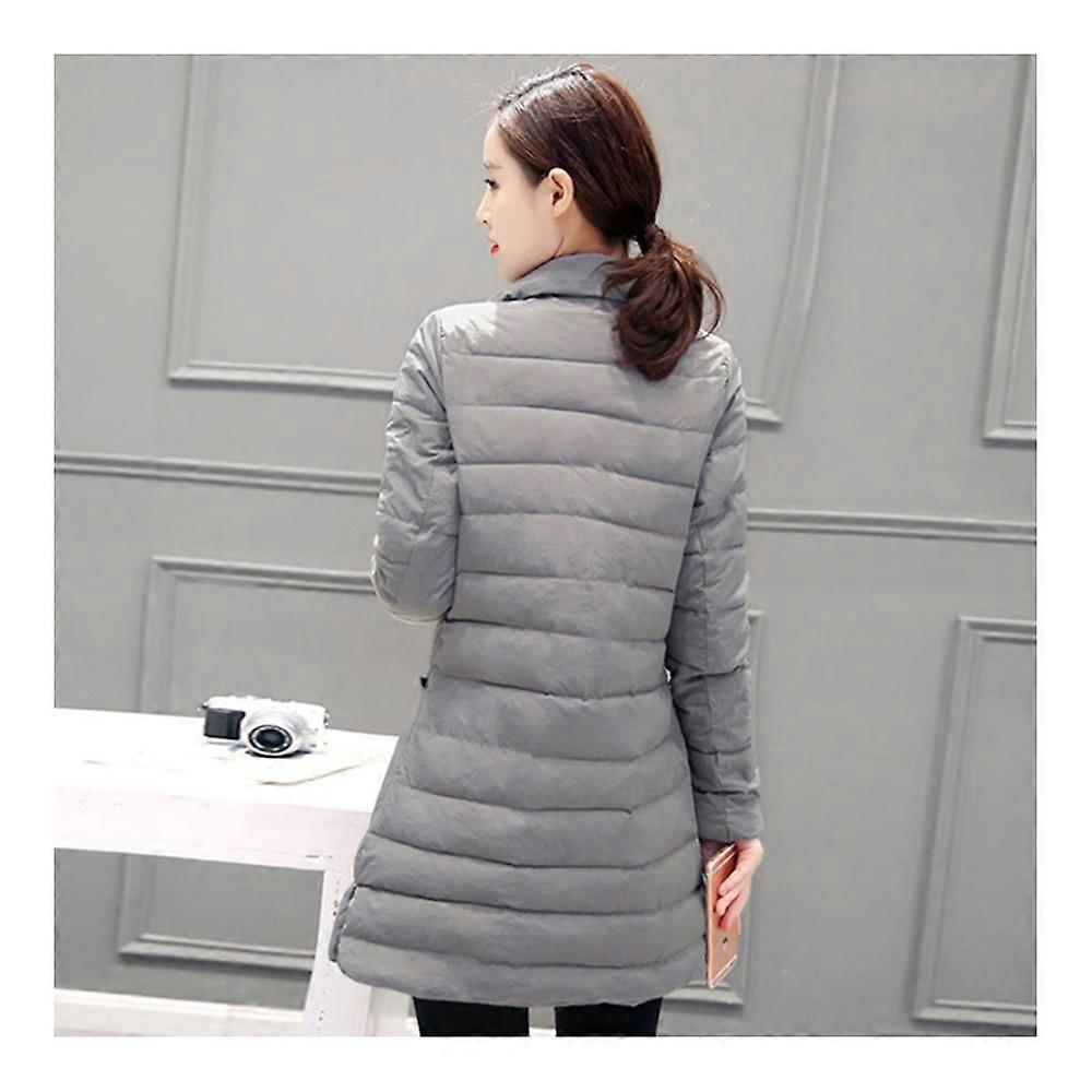 Vinterkvinna Slim Light Tunna Dunjacka Mellan Lång