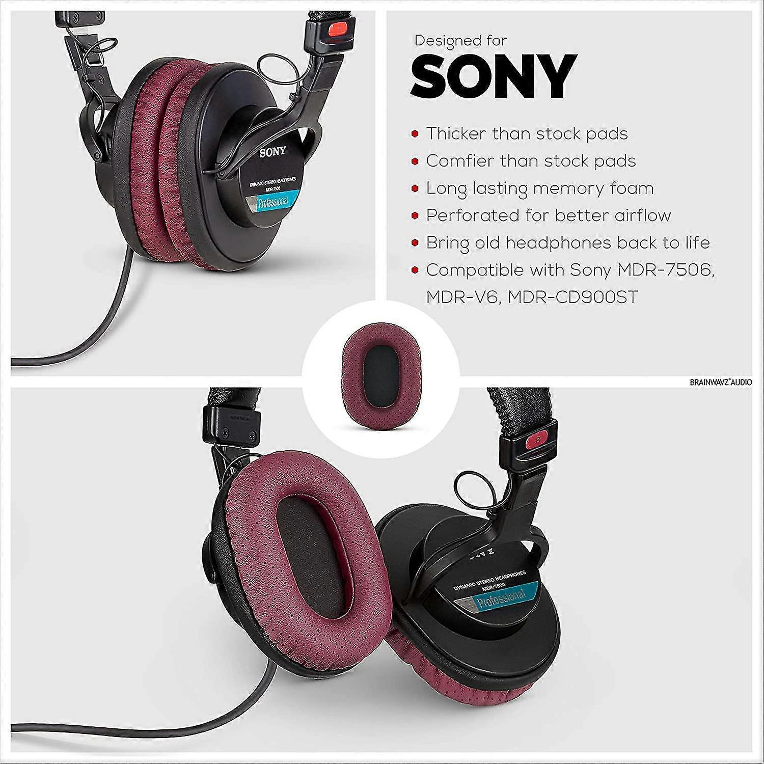 Memory Foam Brainwavz Mdr 7506 Brainwavz Replacement Earpads For