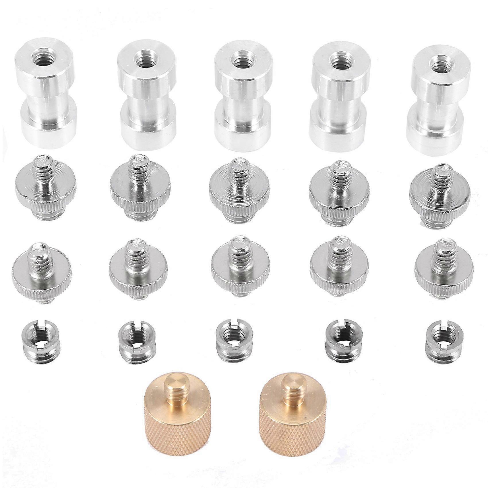 22Pack Camera Screw Adapter 1/4 to 1/4 Screw 1/4 to 3/8 Tripod Screw Adapter Converter Screw Adapte