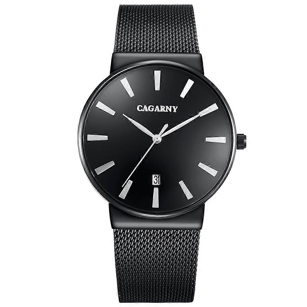 CAGARNY 6817 Alloy Case Quartz Movement Watch Black