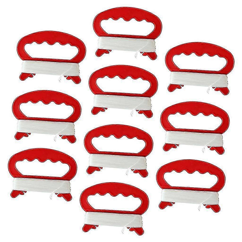 1/5 10pack D Shape Kite Spool Handle With Line 30meters Kite String