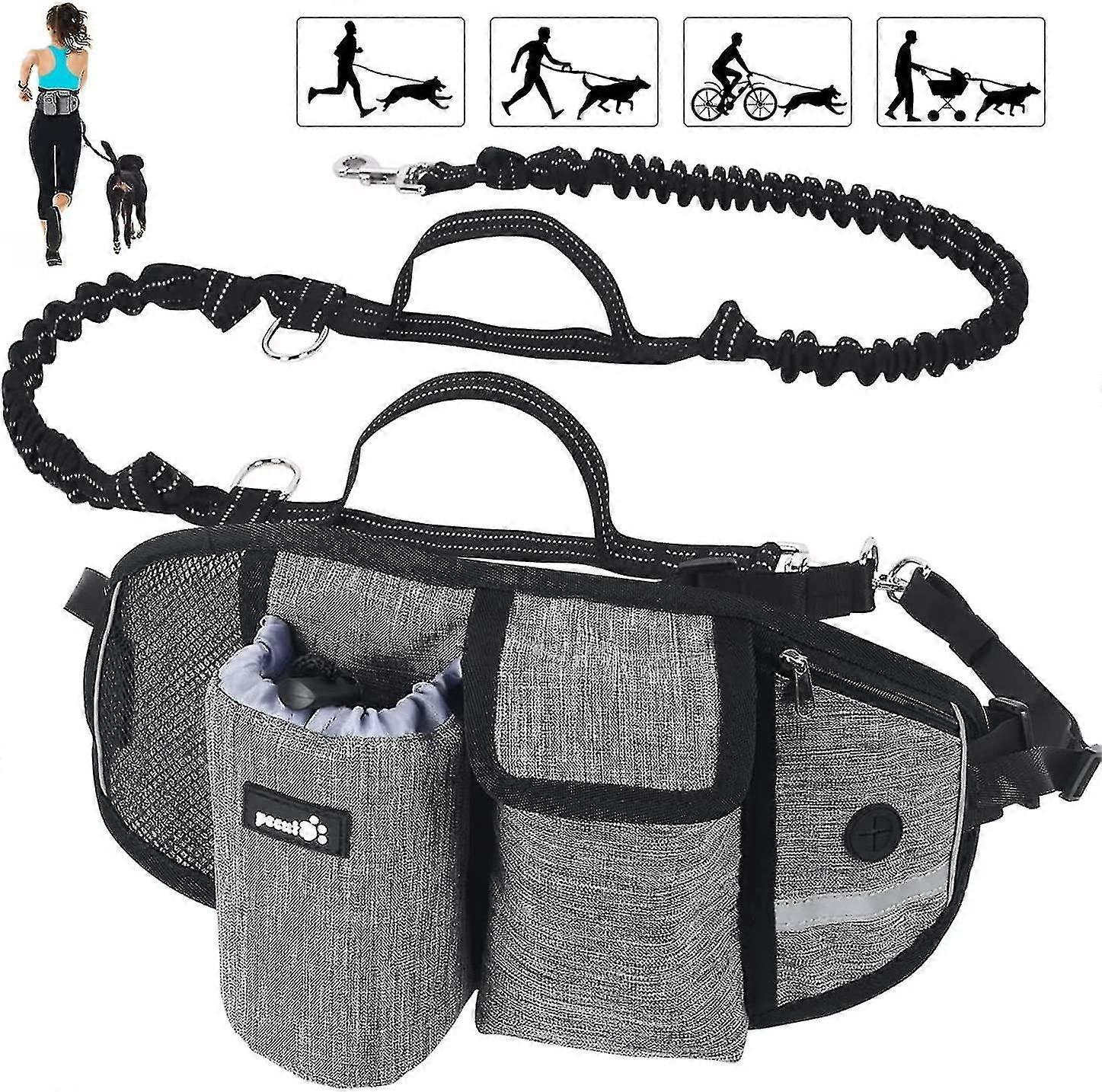 Pecute Dog Leash Hands Free Dog Leash Up To Kg Comfortable Shock Ab
