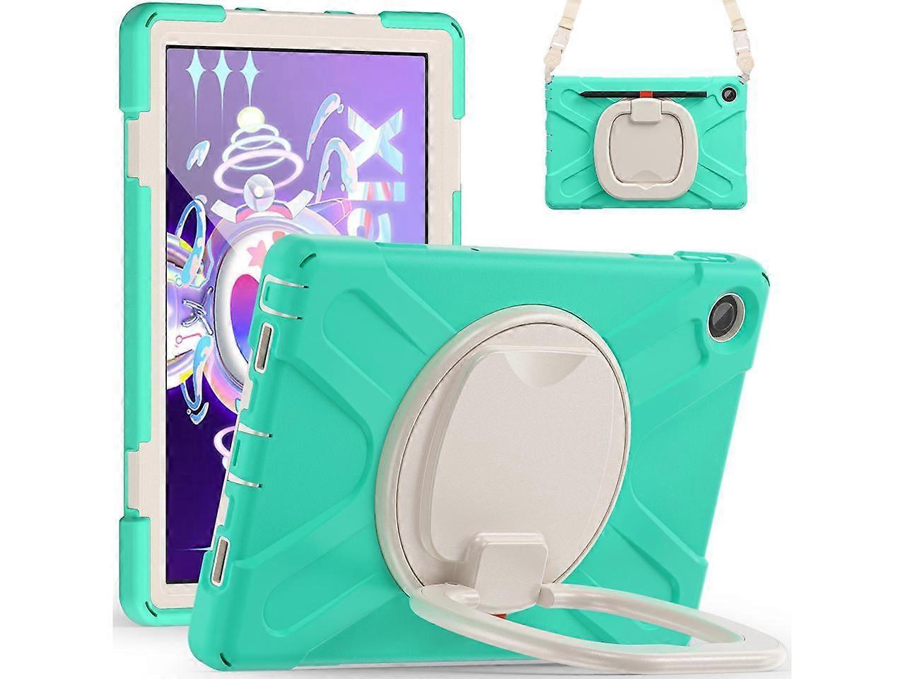 Lenovo Tab M10 Plus Case 10.6 inch 2020 3rd Generation TB-125F TB-128F Shockproof Protective Cover with Stand / Hand & Shoulder Strap / Pencil Holder