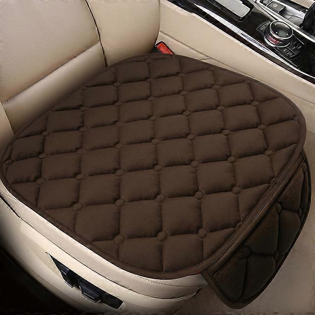 Car Seat Cover Front Rear Flocking Cloth Cushion Non Slip Winter Auto Protector Mat Pad Keep Warm Universal For Truck Suv