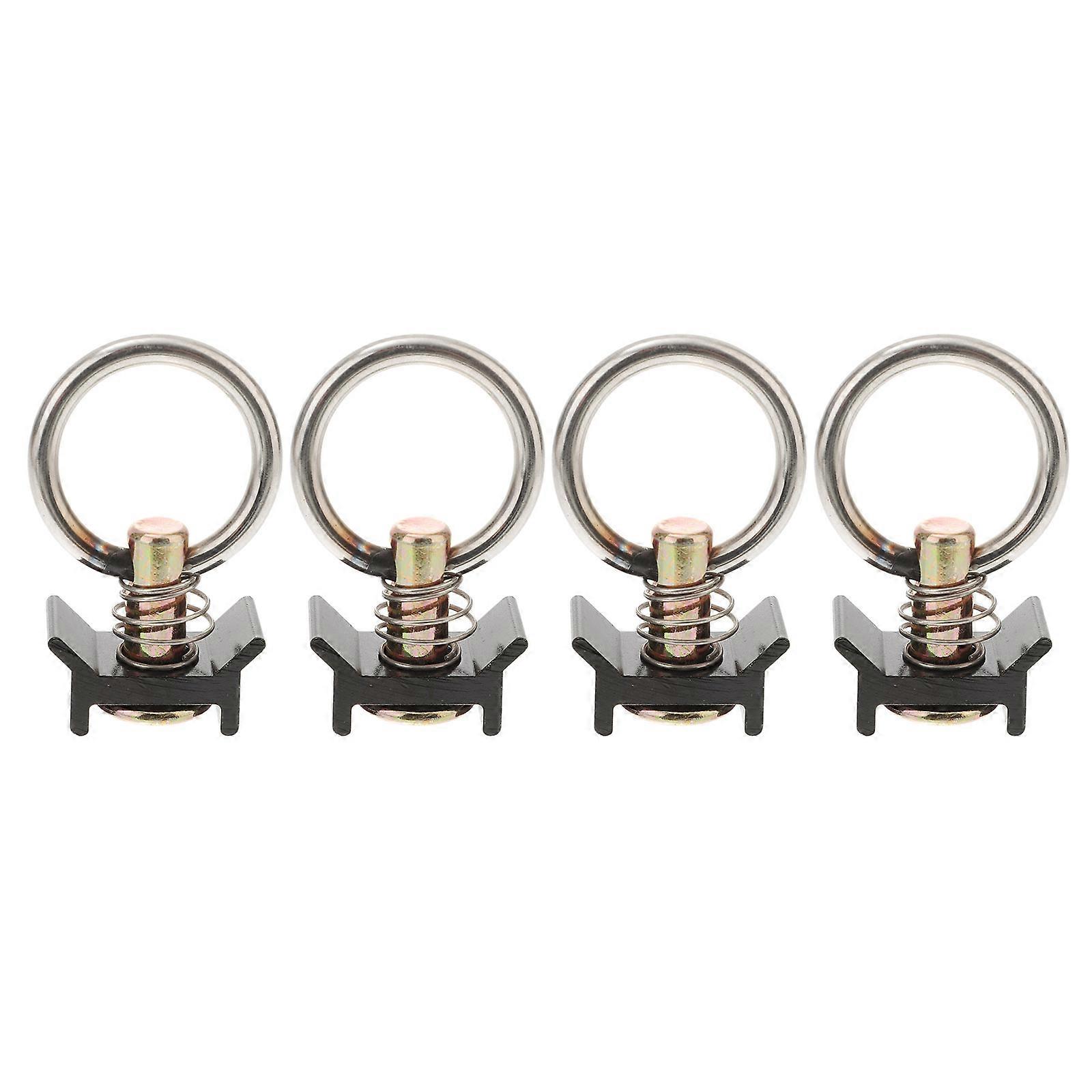 4 Pcs Boulons En Acier Inoxydable L Rail Accessoires En Aluminium Rail Raccord Simple Goujon Raccord Rond Point D’ancrage Kit De Cravate