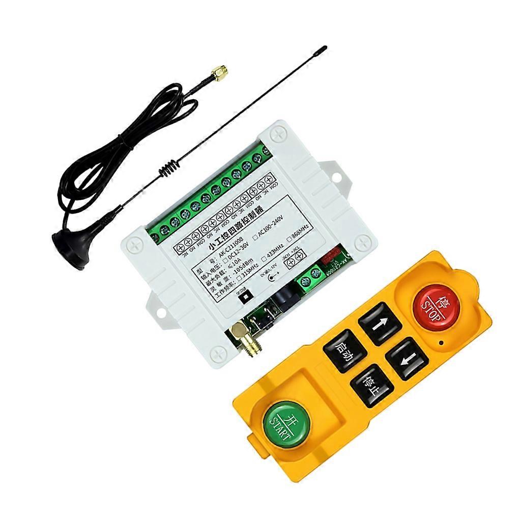 Wireless Remote Control Switches 4CH Relays Receiver 433/315Mhz Remote Switches