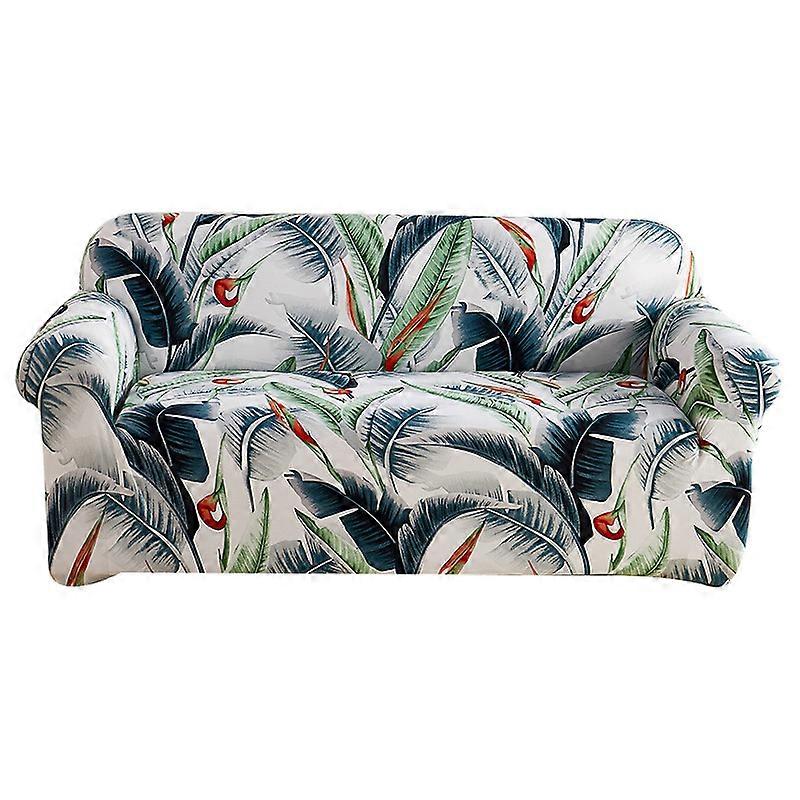 Printed Couch Cover Stretch Sofa Cover with 1 Pillowcase