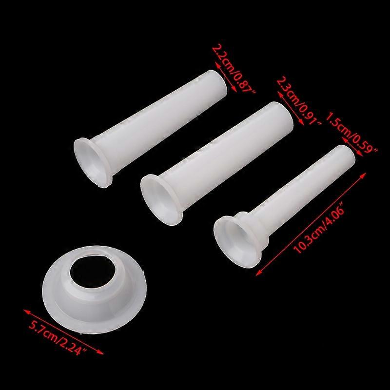 3 Pcs Universal Sausage Stuffing Tube Plastic Stuffers For Casing Meat Grinder