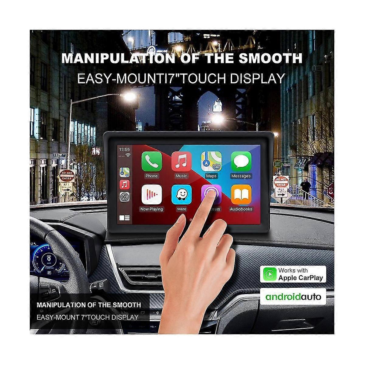 Universal 7inch Car Radio Multimedia Video Player Wireless Carplay And Wireless Android Auto Touch