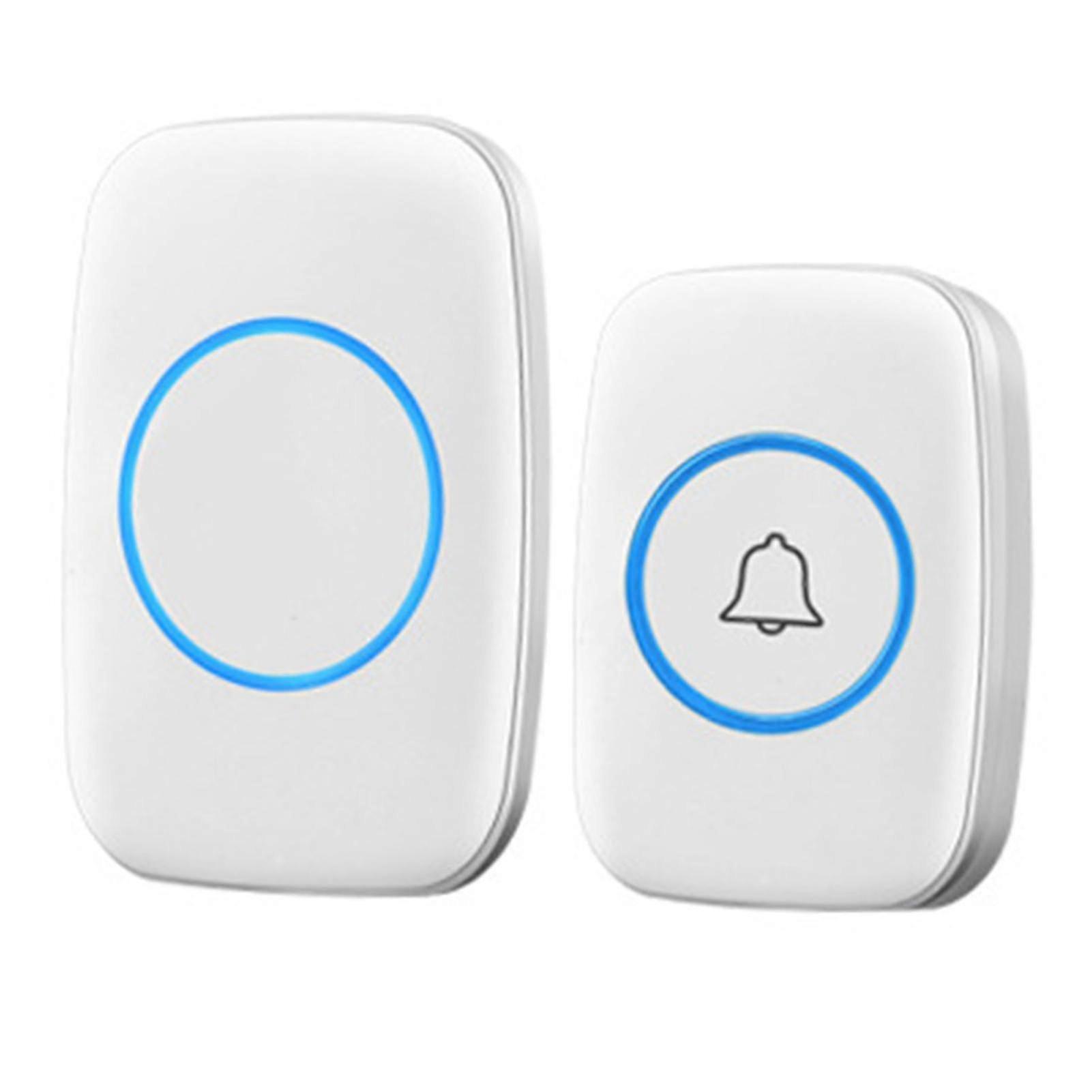 Wireless Doorbell With Led Flash Household Smart Cordless Door Bell For Home Apartment