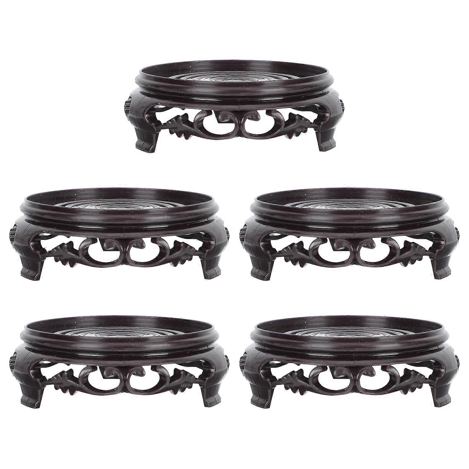 4pcs Display Base Handicraft Figurine Display Stand Tabletop Vase Fish Tank Base