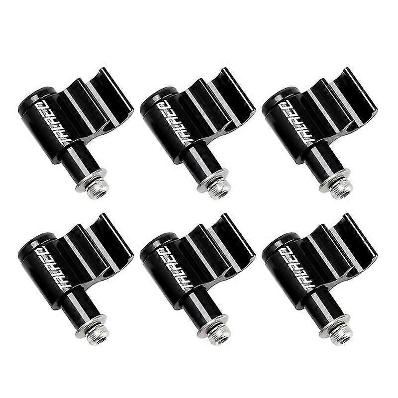 6stk Sort cykelkabel Guide Hydraulisk bremseledningsholder Slangetrådclips Klemmer Ramme Arrangør