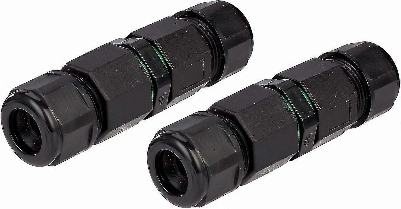 Outdoor Cable Connector - 2-pack Ip68 3 Pole Waterproof Junction Box-connector External Sleeve Coupler