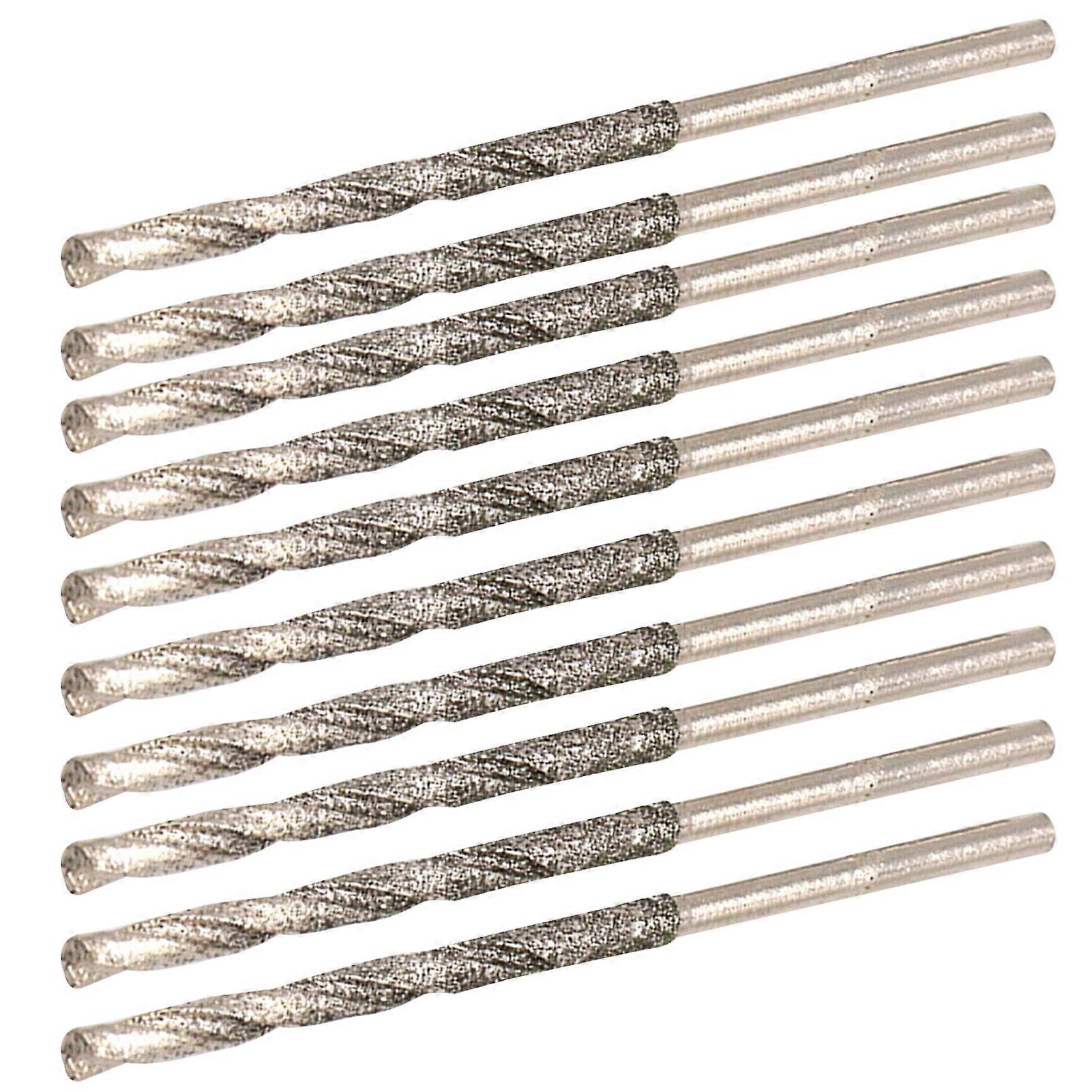 10Pcs Twist Drill Wear-resistant High Hardness High Speed Steel High Efficiency Jade Drill Bit for Jade JIKAIX