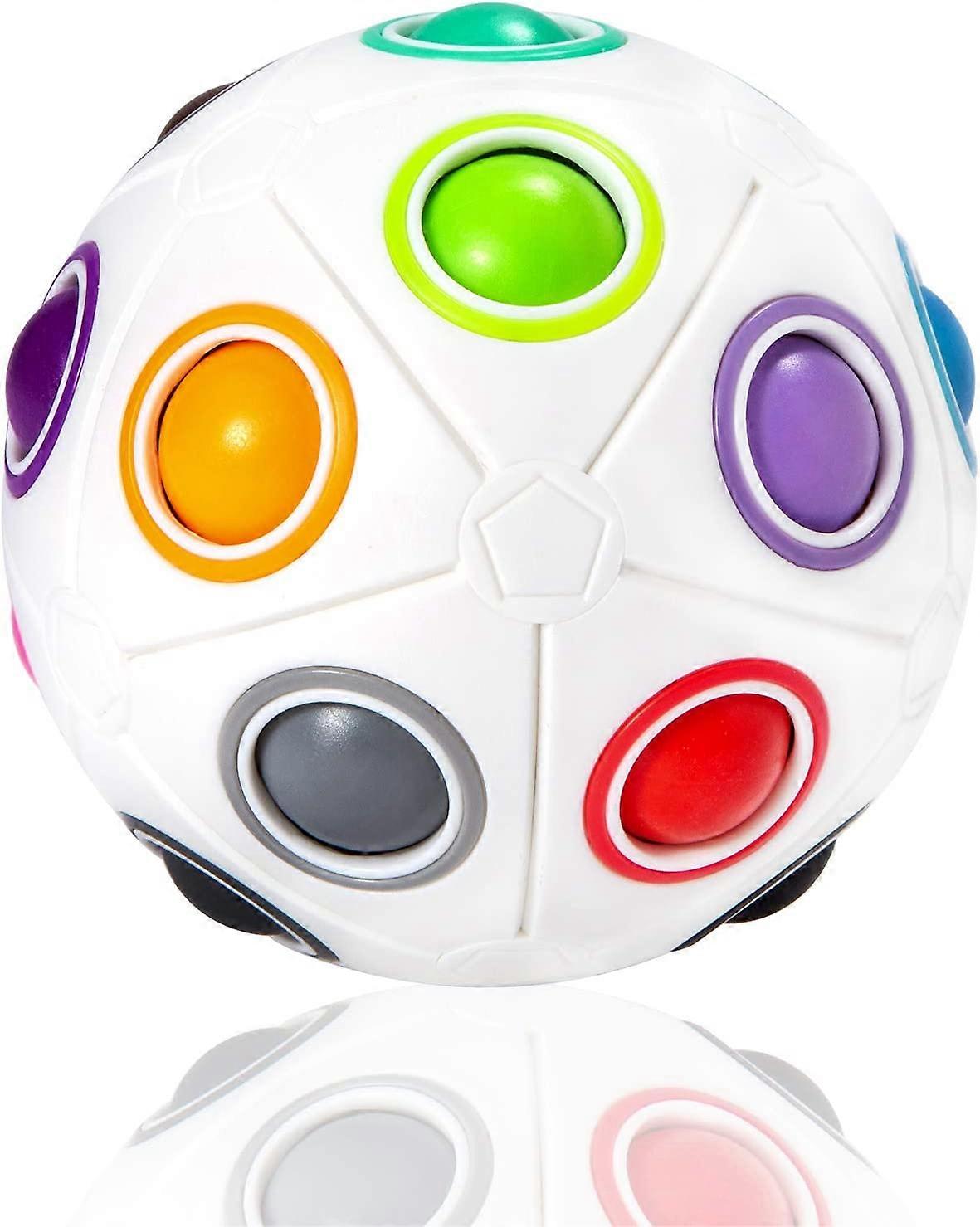Magic Rainbow Puzzle Ball, 20 Löcher Speed Cube Ball Puzzle Spiel Spaß StressAbbau Magic Ball Brain