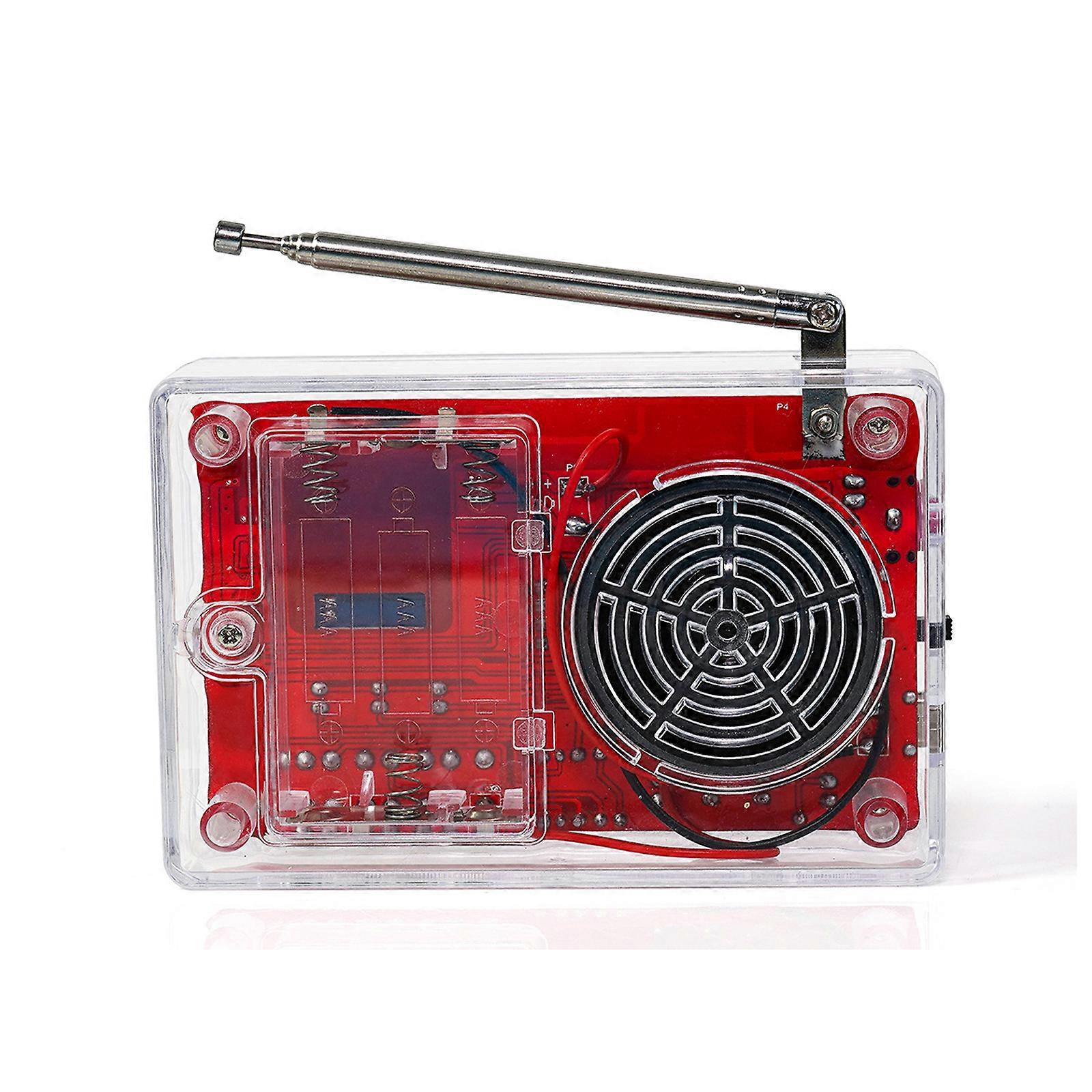 FM Radio DIY Kit 87-108MHz LED Display Radio Assembly Kit Adjustable Frequency