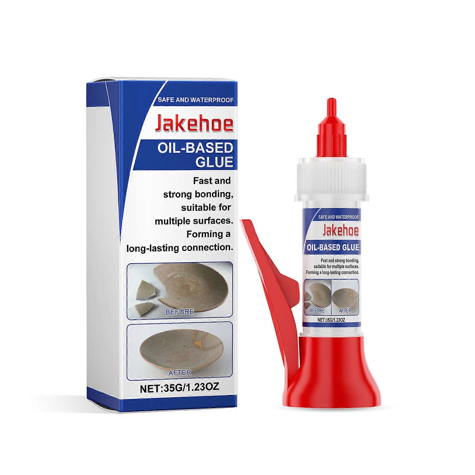Waterproof Transparent Welding Adhesive - Multi-Purpose Oil-Based Glue for Strong, Durable Repairs on Wood, Metal, Plastic & More - Easy to Use, Crack
