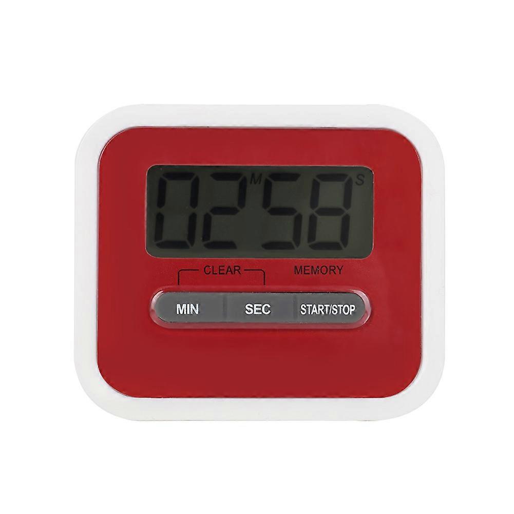 Electronic Digital LCD Kitchen Cooking Timer Multi use 99 Minutes Count Down Alarm Clock Red