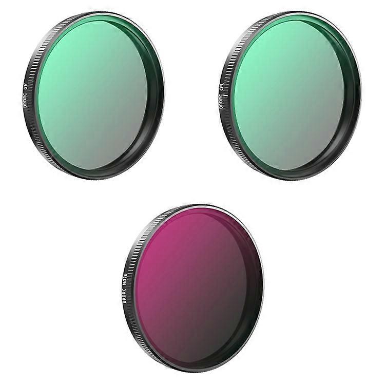BRDRC UV / CPL / ND16 Filter Kit Compatible For DJI Osmo Action 5 Pro / 4 / 3 Sports Camera Filters
