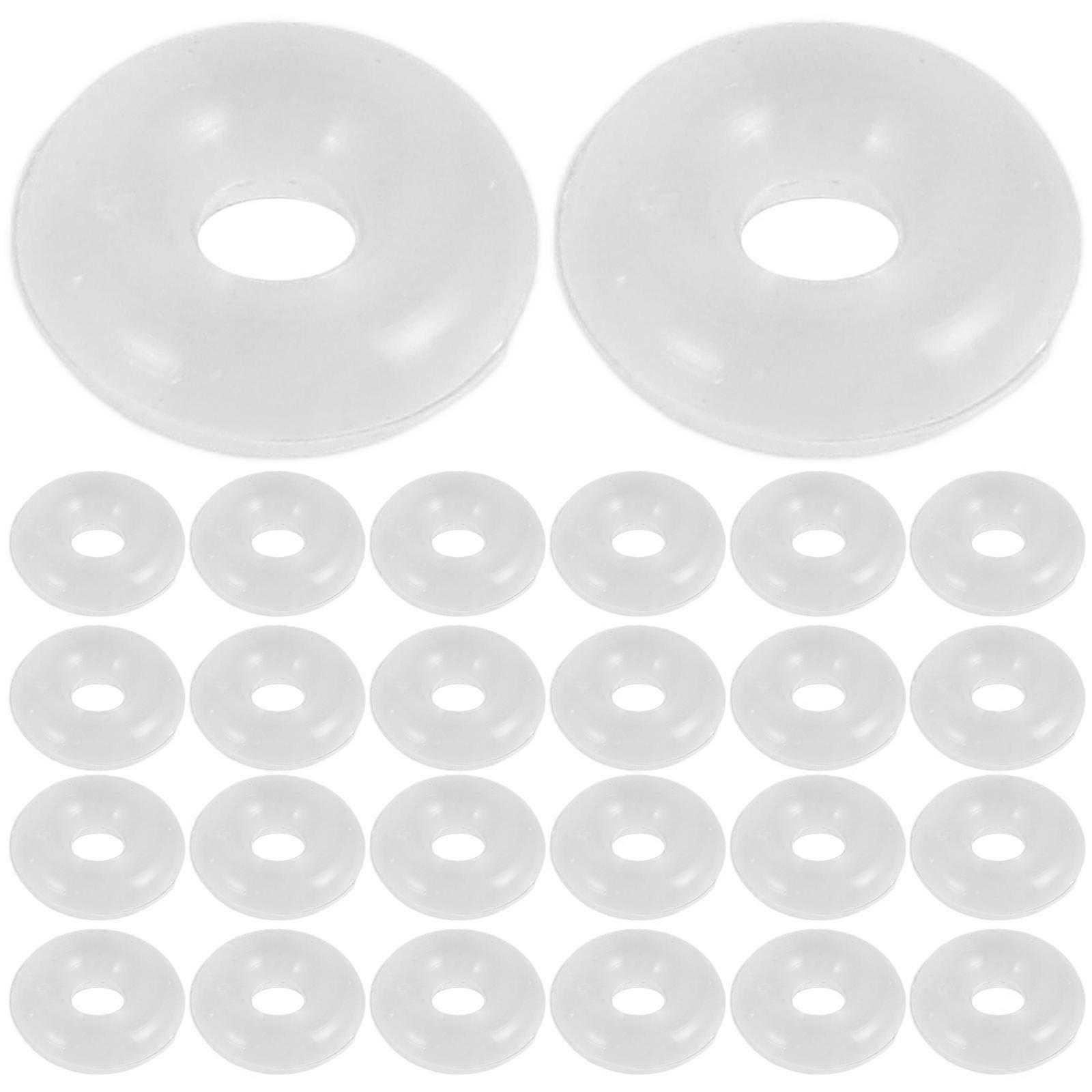 80PCS Clear Silicone Rubber Stoppers for Use Alone or with Clip Lock Spacer Charm for Snake Chain Charm Bracelets