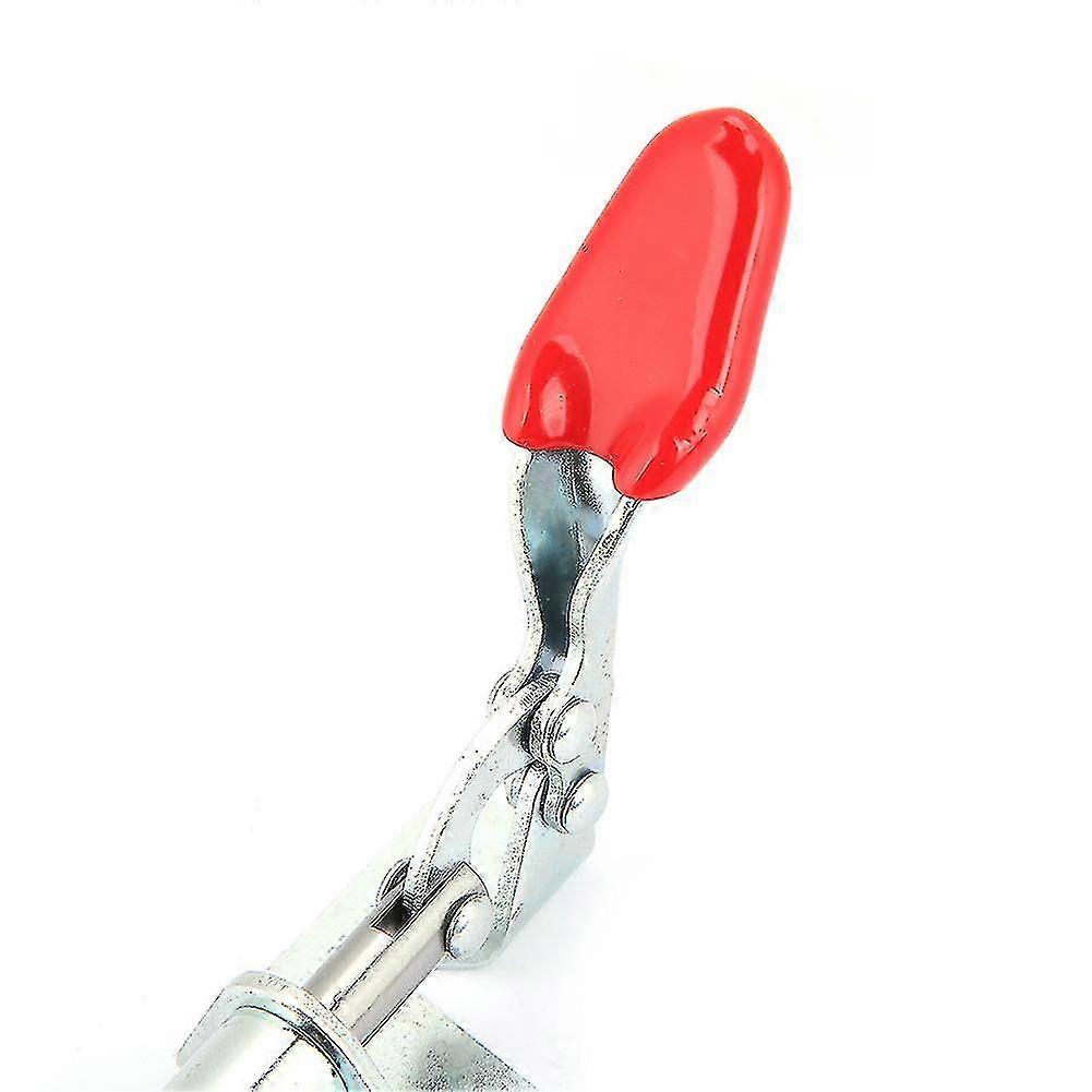 2pcs Iron Galvanized Quick Fixed Push Pull Type Vertical Toggle Clamp