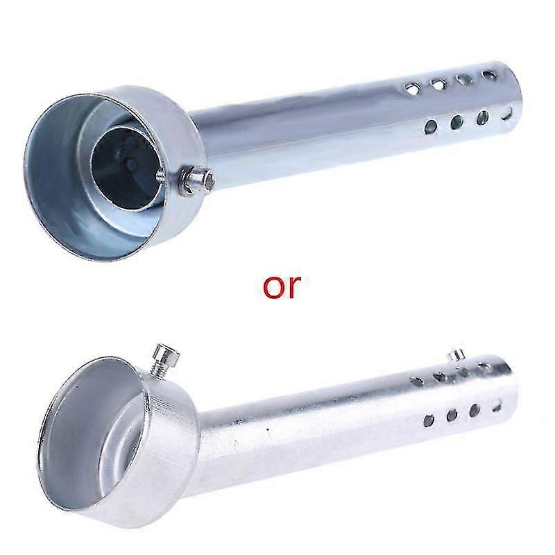 Universal 48mm Motorcycle Angled Exhaust Insert Baffle End Can Db Killer Silencer Muffler Elbow 175mm Length