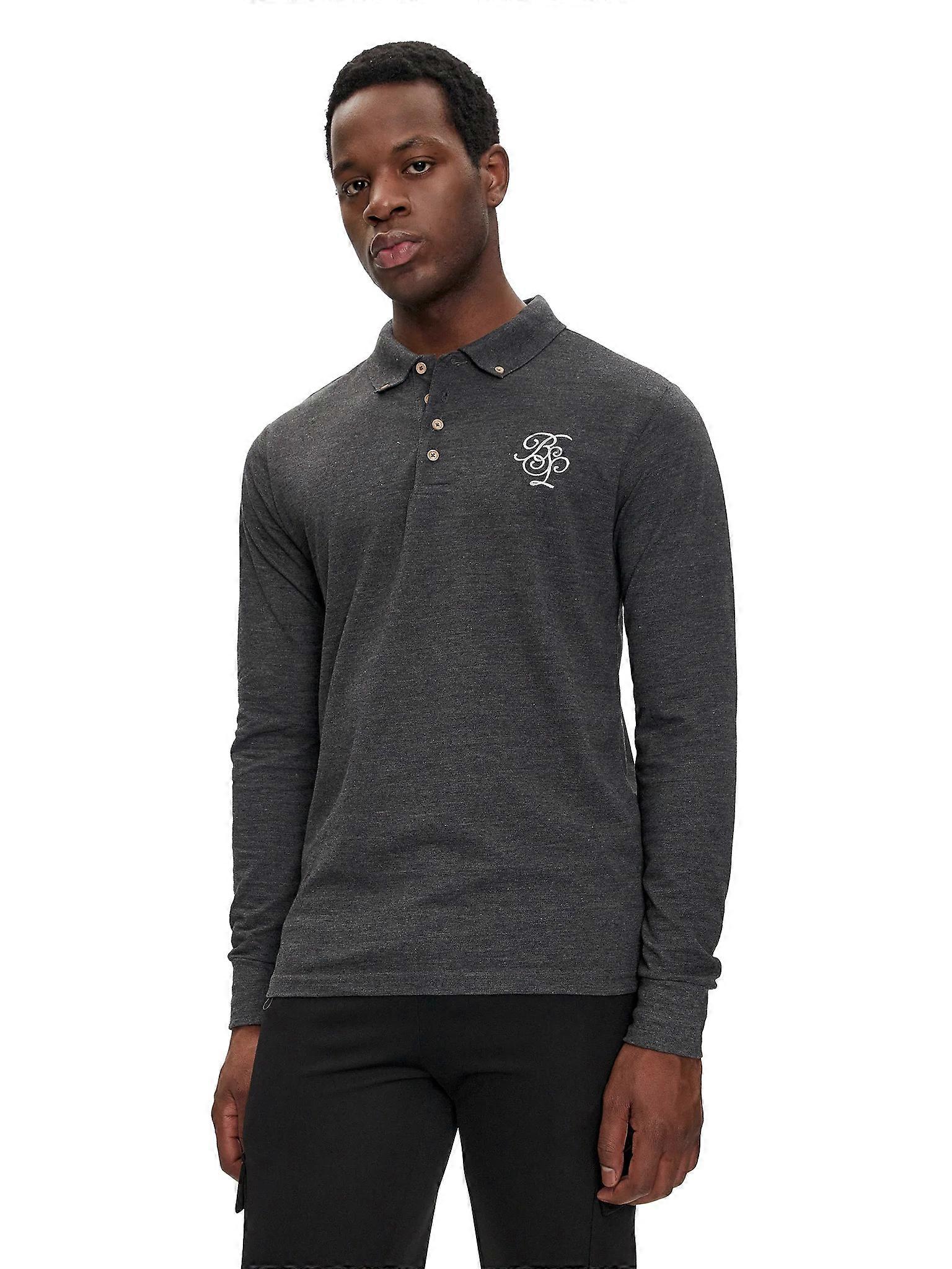 Brave Soul Klay Long Sleeve Polo