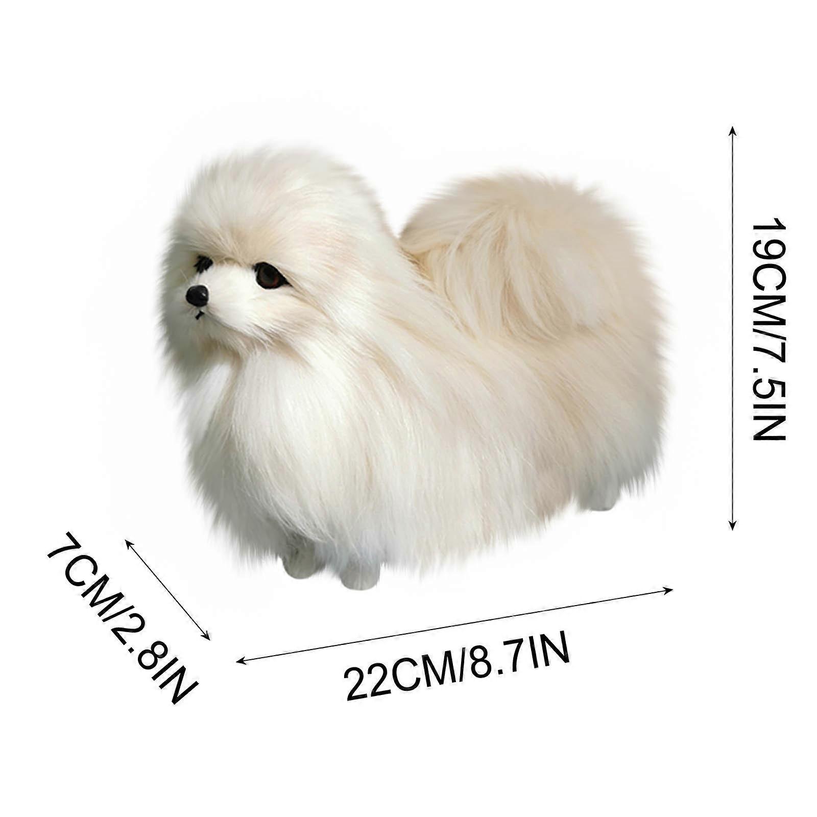 Simulation Pomeranian Dog Model, Children's Toy Gift
