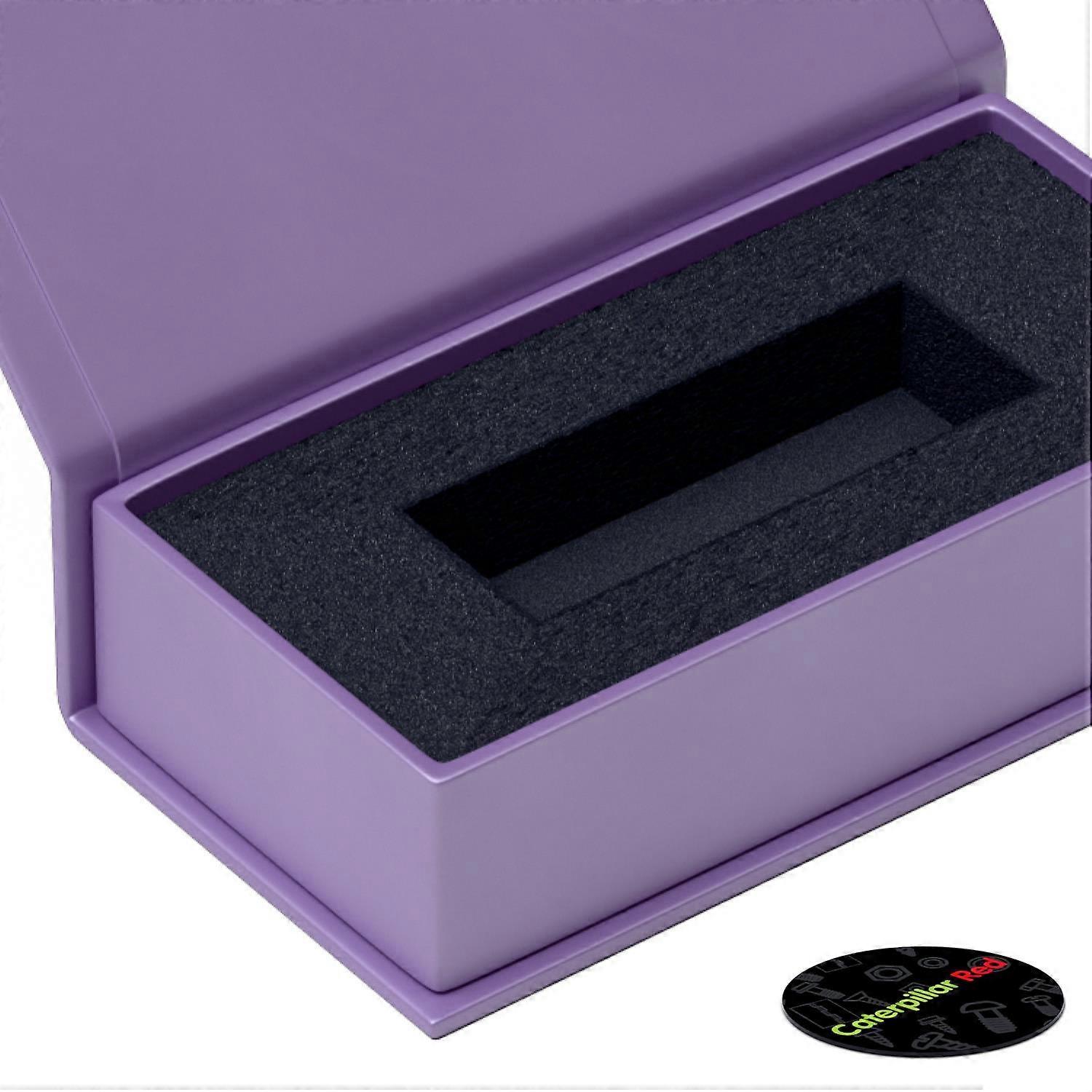 4x Magnetic USB Presentation Gift Boxes, Light Purple