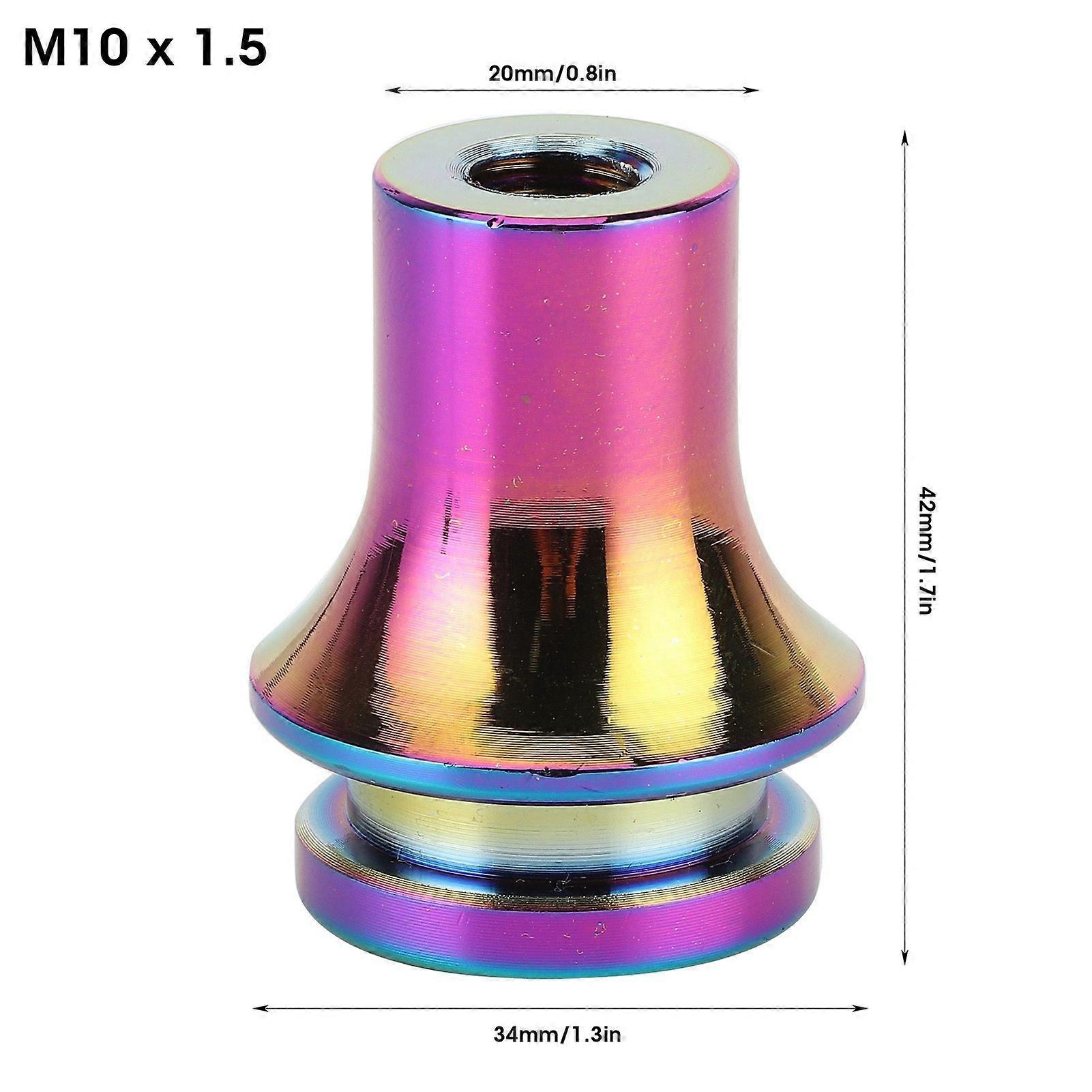 Shift Knob Boot Holder Retainer Jam Nut Adapter M10x1.5 for HandGear Shifter Lever(Black )