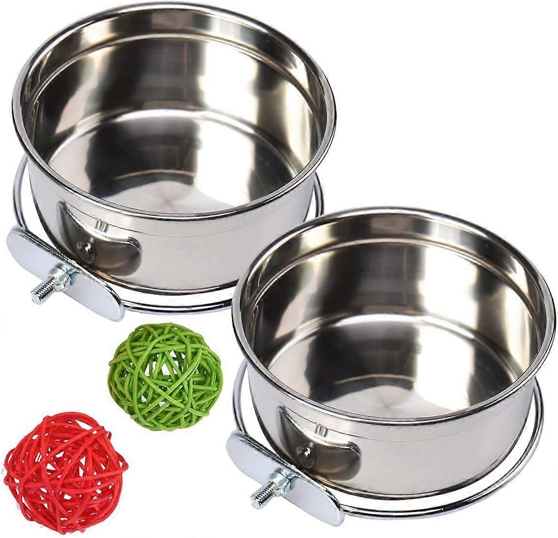 バードボウルオウムフィーダーケージ用バードフィーダー-2個