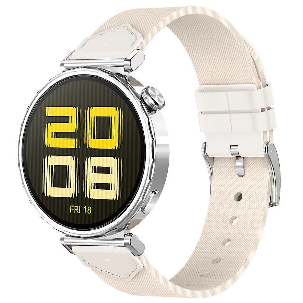 Correa de reloj de nailon denim cosida