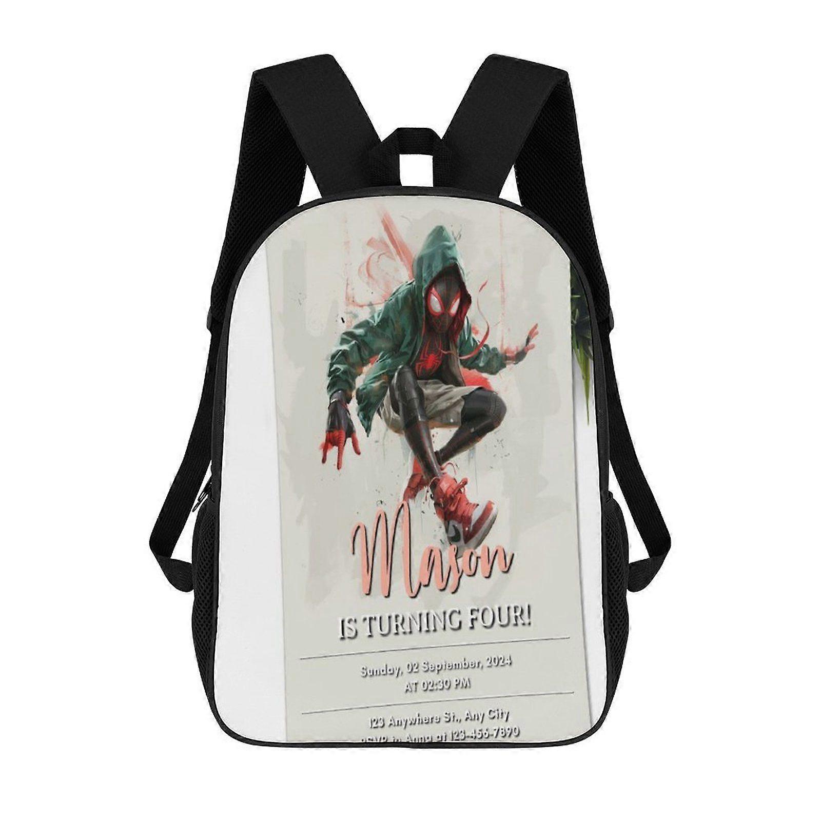 i2266 Miles Morales Backpack Shoulders DaypackBag Work Travel Classic Unisex Backpack kli2266