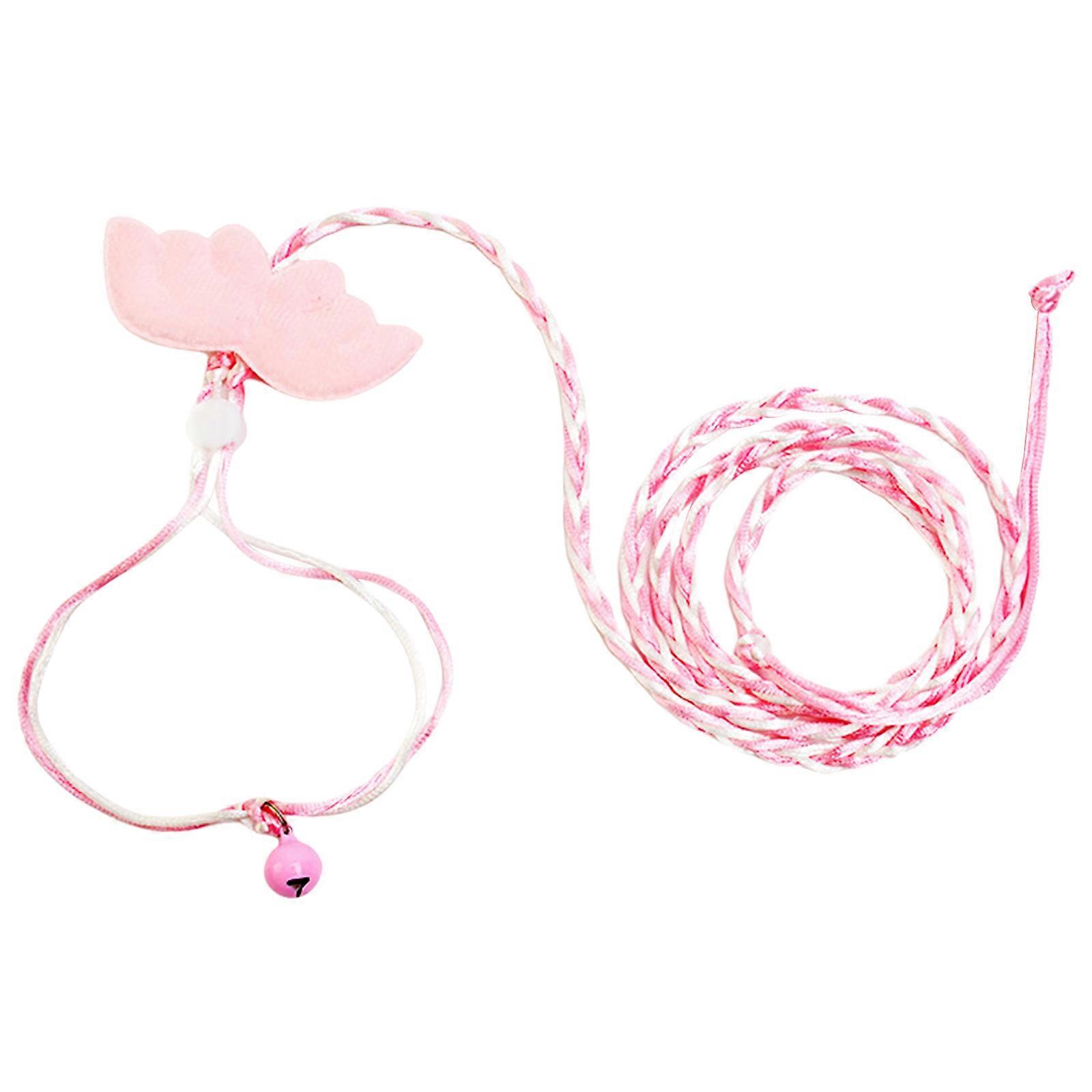 Plush Wing Hamster Harness with Traction Rope Comfortable Pet Wear for Hamster Ferrets and Small Animals Outdoor pink