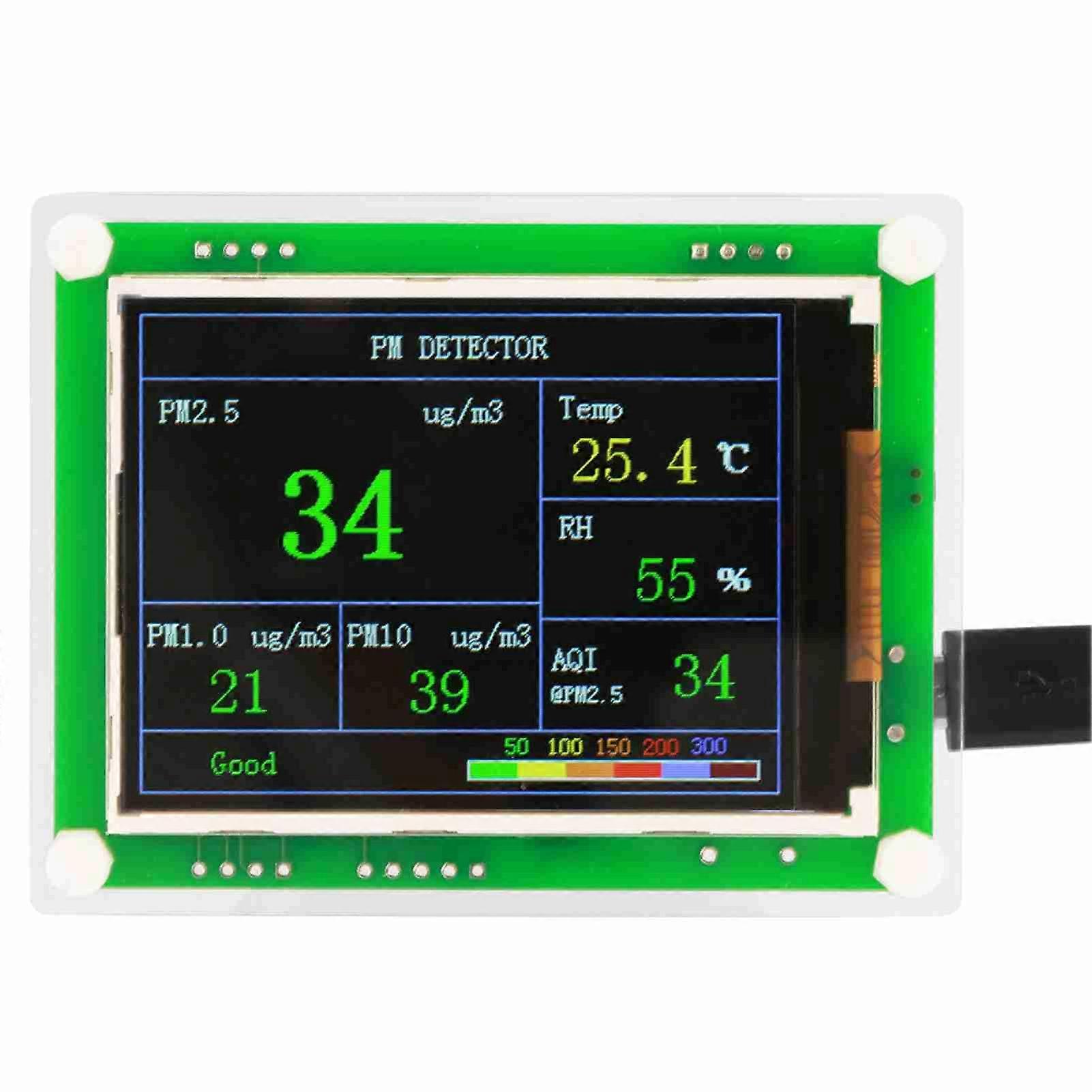 2.8 inch Multifunctional Digital PM2.5 Air Quality Detector for Car Home AQI Air Monitor