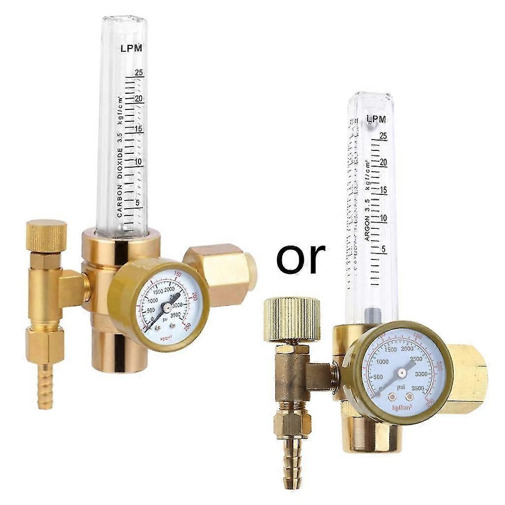 Mig/Tig Flow Meter Regulator CO2 Argon Pressure Reducer Gauge Weld Flowmeter