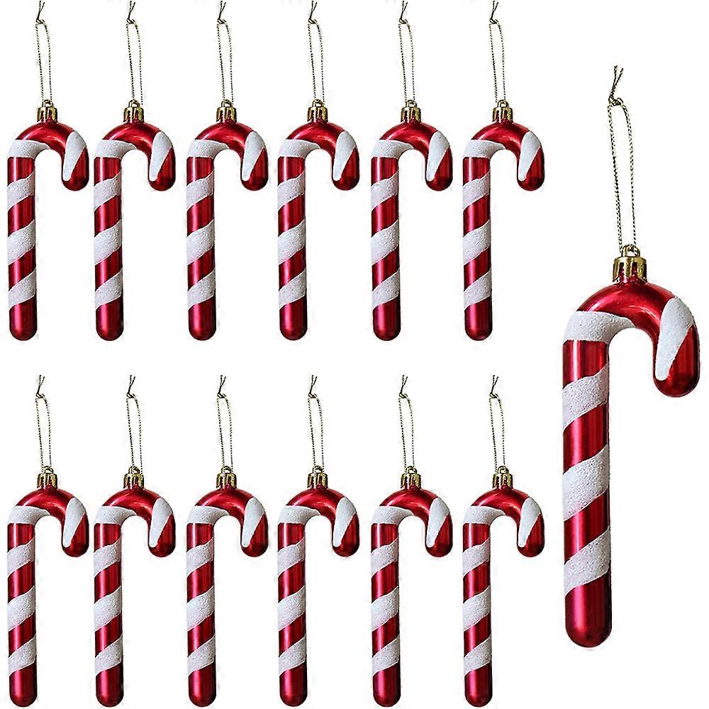 Christmas Candy Cane Decorations, 12pcs Hanging Xmas Tree Ornaments
