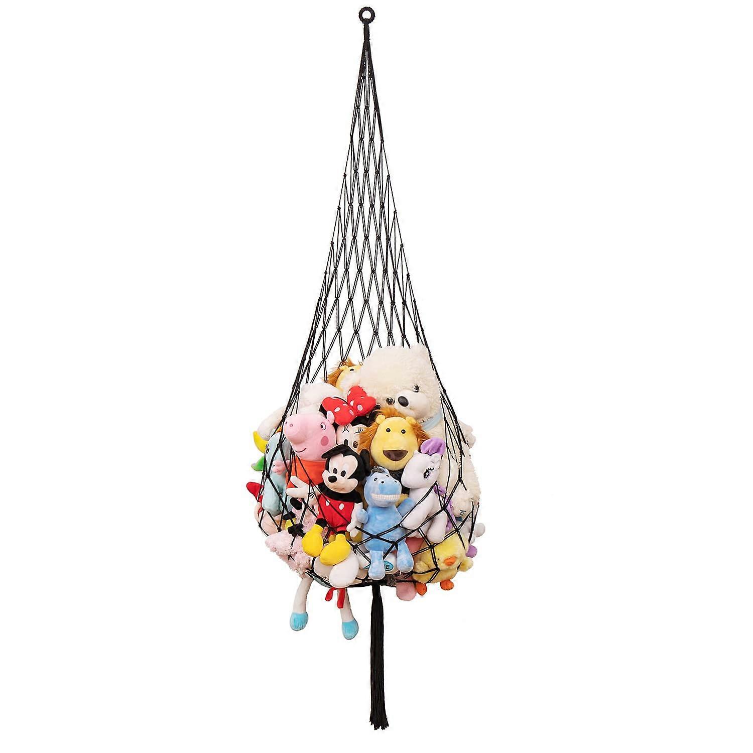 Stuffed Animal Net 6.5Ft For Kid Room, Bedroom And Playroom Toy Storage Hanging Net, Mesh Organizer