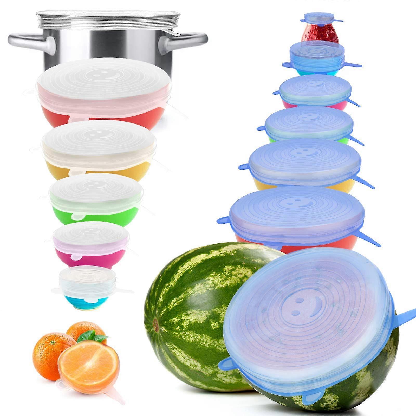 Premium Silicone Stretch and Seal Lids, 14PCS in 7 Sizes