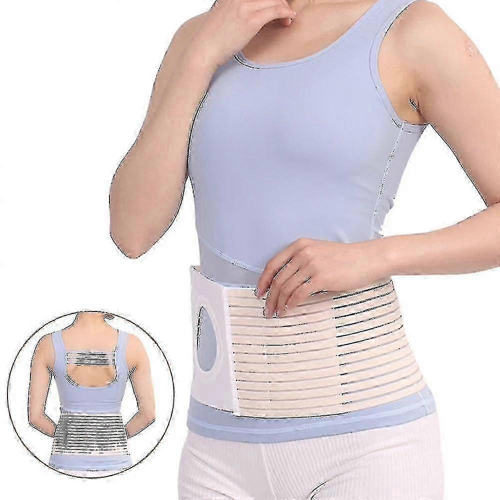 Hernia Belt, Stoma Support Ostomy Hernia Belt For Colostomy Bag Abdominal Binder Lower Waist Support Belt Binding Support