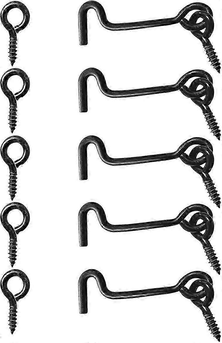 unique Cabin Hook and Eye Latch Gate Door Swivel Window Latch hook with Mounting