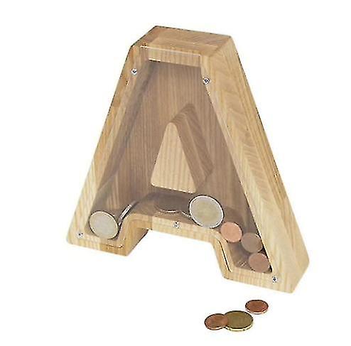 Drevený list Piggy Bank