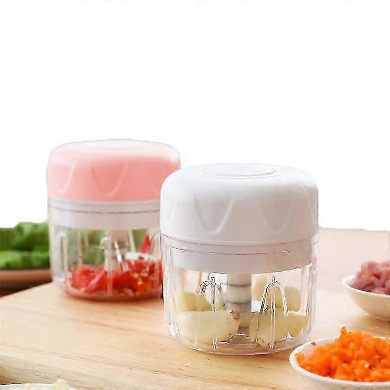 Electric Garlic Press Crusher Kitchen Cooking Meat Grinder Vegetable Chopper